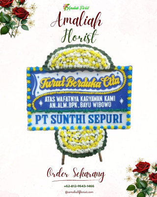 Papan Bunga Duka di Kusipan Babas